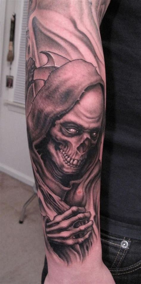 Grim Reaper Tattoo Designs Full Sleeve Grim Reaper Tattoo