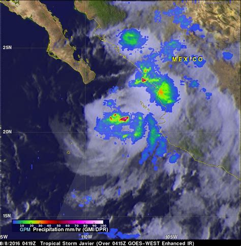 Tropical Storm Javier Forms In The Eastern Pacific Nasa Global