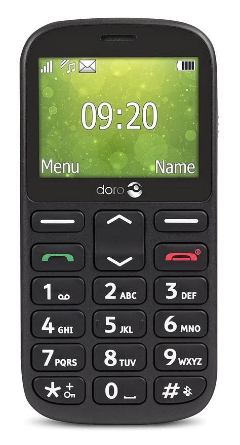 Doro 1360 Unlocked 2g Dual Sim Mobile Phone For Seniors Black Amazon