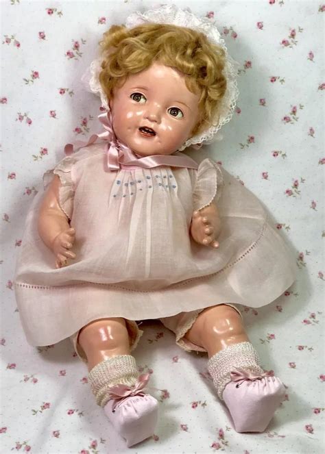 S Ideal Shirley Temple Baby Doll W Tagged Dress Dollyology Vintage Dolls Antiques