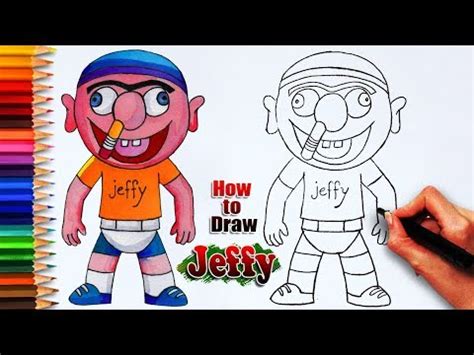 Make a coloring book with super mario brothers jeffy for one click. Easy Drawing Of Jeffy