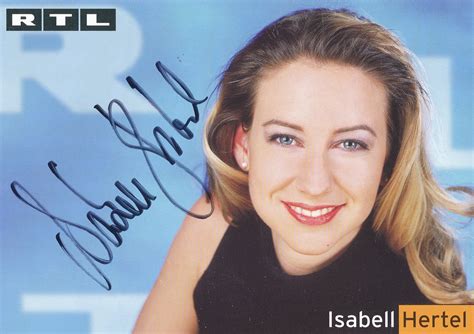 Kelocks Autogramme Isabell Hertel Rtl Tv Autogrammkarte Original Signiert Online Kaufen