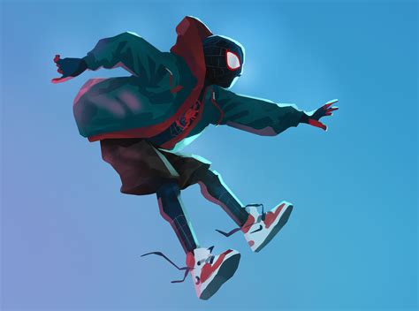 Spiderman Into The Spider Verse Digital Art Wallpaper Hd Superheroes