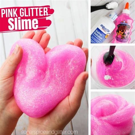 Pink Glitter Slime With Video ⋆ Sugar Spice And Glitter