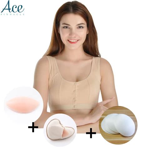 Women Pocket Bra Mastectomy Bra Early After Breasts Cancer Surgery Yc 032 Wire Free Post
