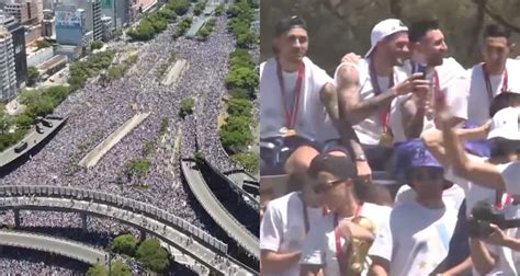 Watch Argentina Fans Flood Onto Streets Of Buenos Aires To Celebrate Messi And Co S Fifa World