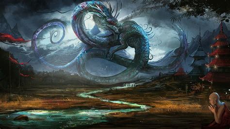 Water Power Chinese Dragon Wallpapers Wallpaper Cave