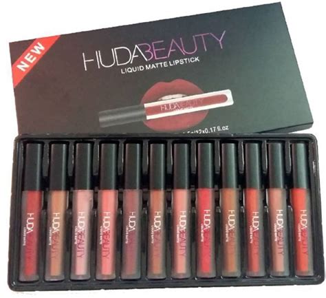 Huda Beauty Matte Lipstickset Of 12 Price In India Buy Huda Beauty
