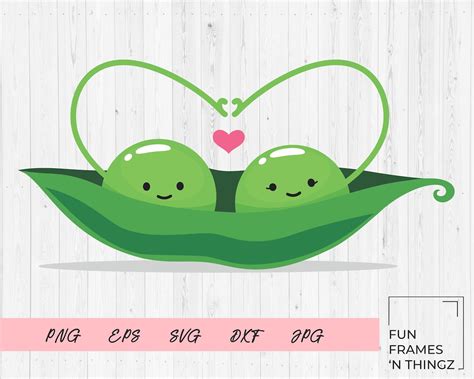 Two Peas In A Pod Svg Cricut Cut File Love Clipart Pink Etsy