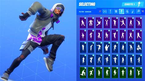 Stratus Skin Showcase With All Fortnite Dances And Emotes Youtube
