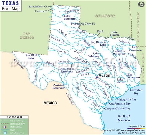 Map Of Texas Rivers Share Map