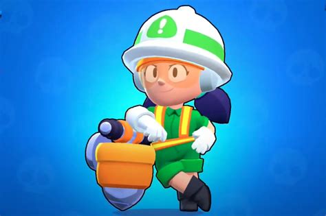 Jacky damages all enemies in a radius around her, including enemies behind walls. Brawl Stars Skin Preview: Constructor Jacky! | Brawl Stars ...