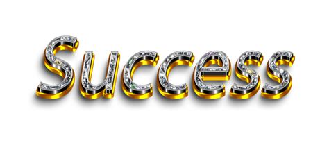 Success Png Image Word Success Png Success Gold Diamond Text Effects