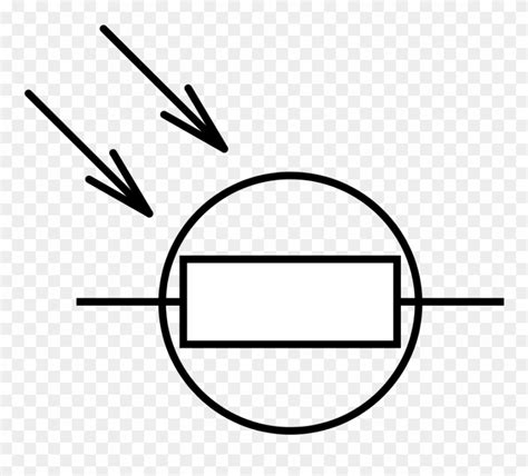 Light Dependent Resistor Symbol Clipart 607294 Pinclipart