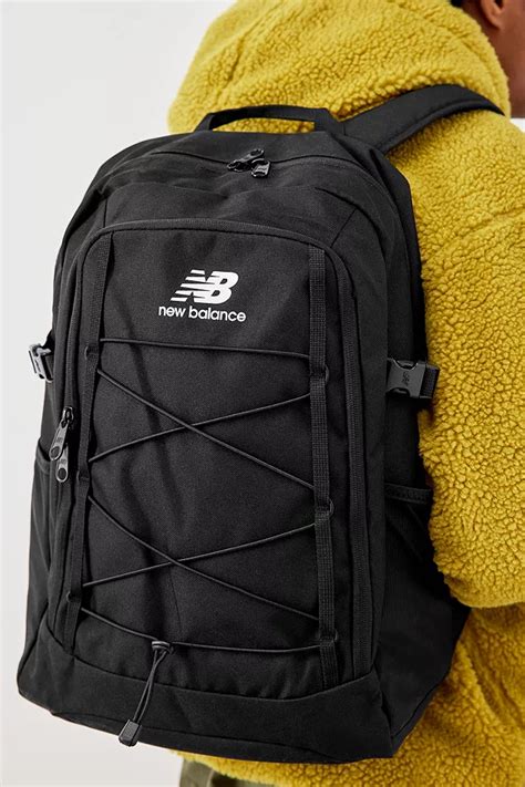 New Balance Black Bungee Cord Backpack Urban Outfitters Uk