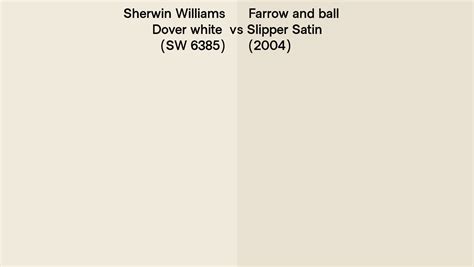 Sherwin Williams Dover White Sw 6385 Vs Farrow And Ball Slipper Satin
