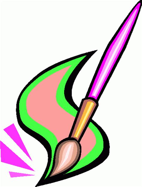 Paintbrush Clipart Pink Paint Bucket And Paint Brush Clip Art At Image