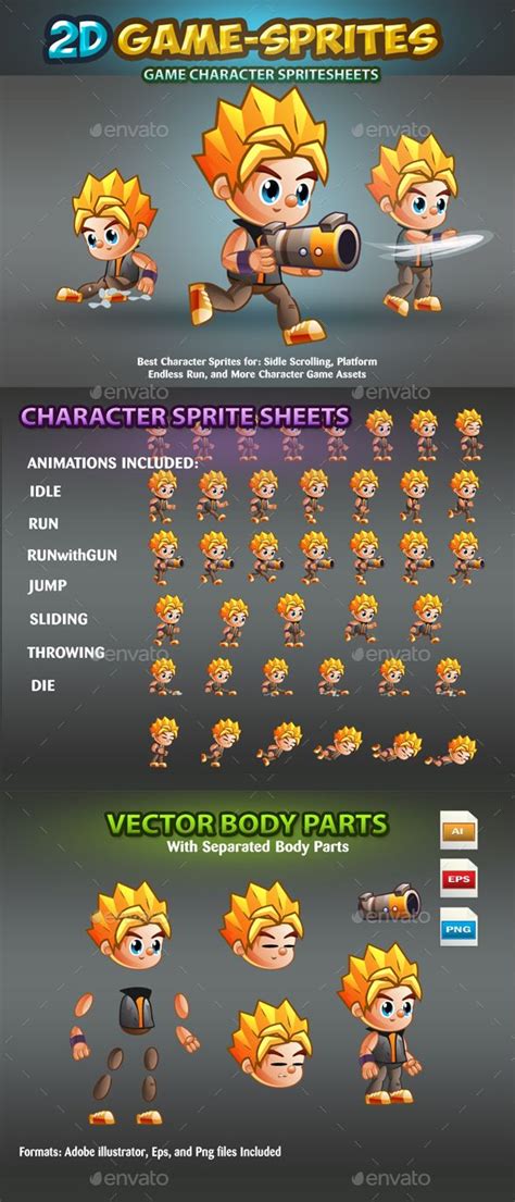 2d Game Character Sprites Sprites Game Assets Game Character Design