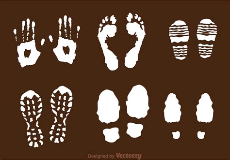 Handprint And Footprint Vectors 91572 Vector Art At Vecteezy