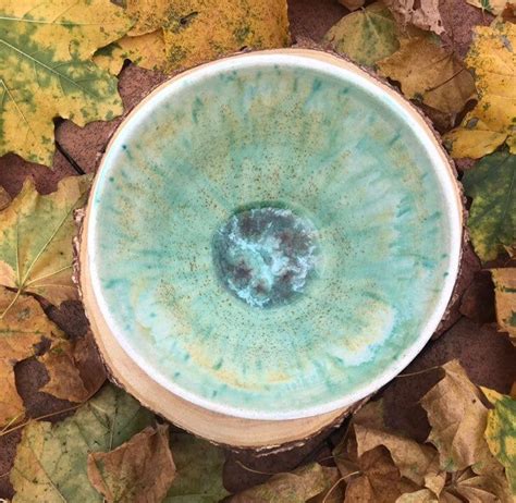 Murano teal green and gold flecks italian art glass footed centerpiece bowl. Ceramic Teal Decorative Bowl Handmade | Decorative bowls, Handmade bowl, Bowl
