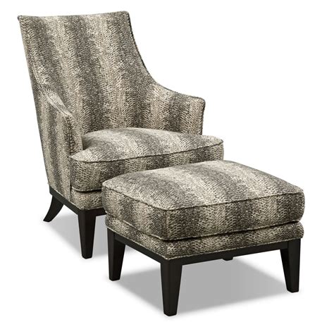 Accent chair with matching ottoman. Alexis Accent Chair and Ottoman | Value City Furniture