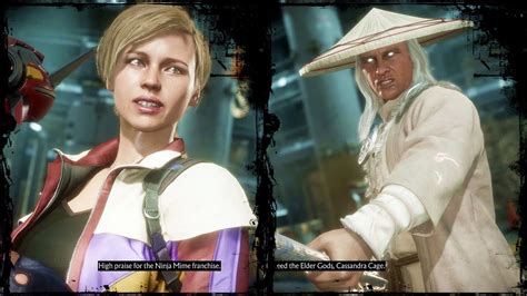 Cassie Cage V Raiden Dialogues Mortal Kombat 11 Ultimate Youtube
