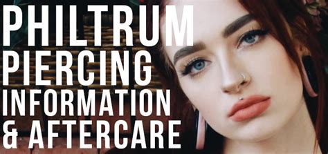 Medusa Piercing Aftercare And Healing Philtrum Piercing