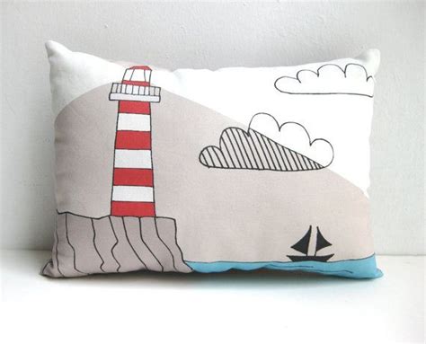 Lighthouse Cushion Lighthouse Throw Pillow Lighthouse Pillow
