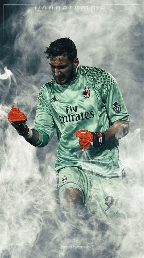 Milan football player goalkeeper, png. Donnarumma by Designer-Dhulfiqar on DeviantArt