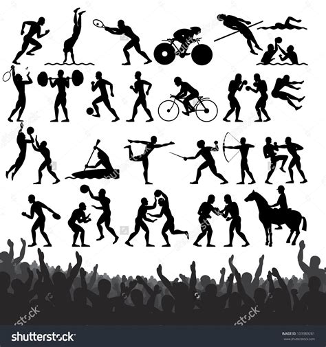 image result for olympic clip art on balloons silhouette sport silhouette people summer