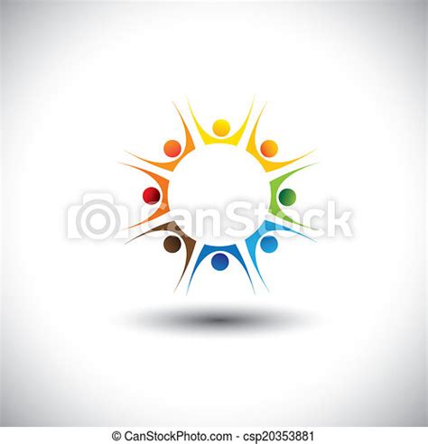 Enthusiastic Excited Children Or Kids Playing Concept Vector Graphic
