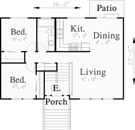 Split Level House Plans, Small House Plans,