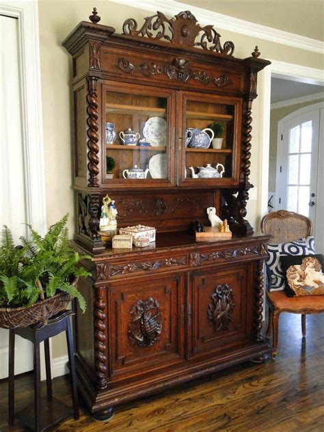 Customised cabinet corner cabinets adapt to the overall design of the space, and give each dwelling a unique charm. Antique French Hunt Bookcase, Black Forest Cabinet with ...