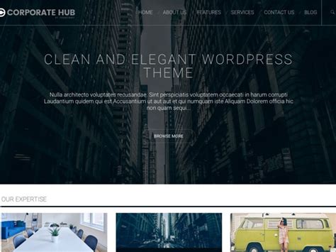 Download Free Corporate Hub Wordpress Theme Justfreewpthemes