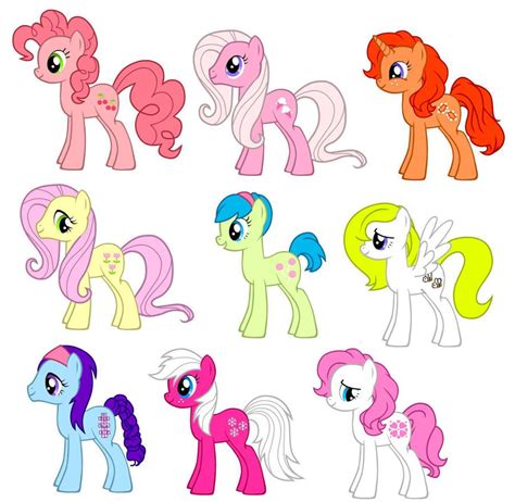 Mlp Fim G1 Year 3 Ponies By Kaoshoneybun On Deviantart