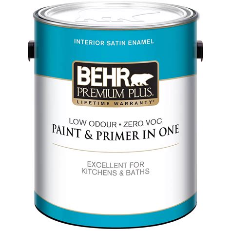 Behr Premium Plus Interior Satin Enamel Paint Deep Base 343 L The