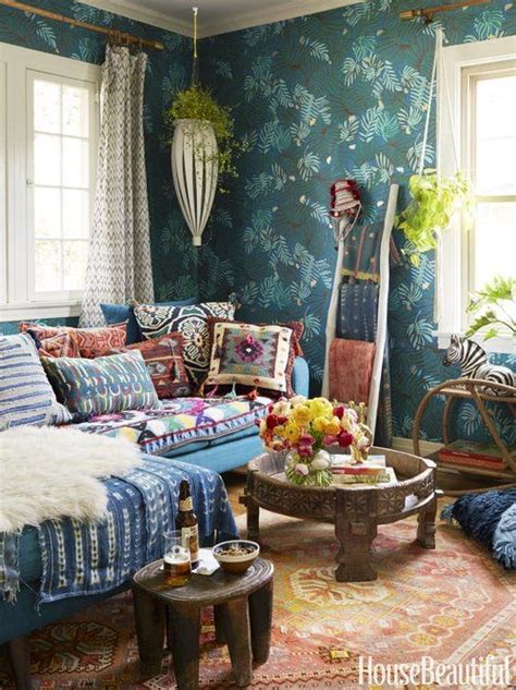 Photo By David Tsay For House Beautiful Magazine Bohemian Living Room