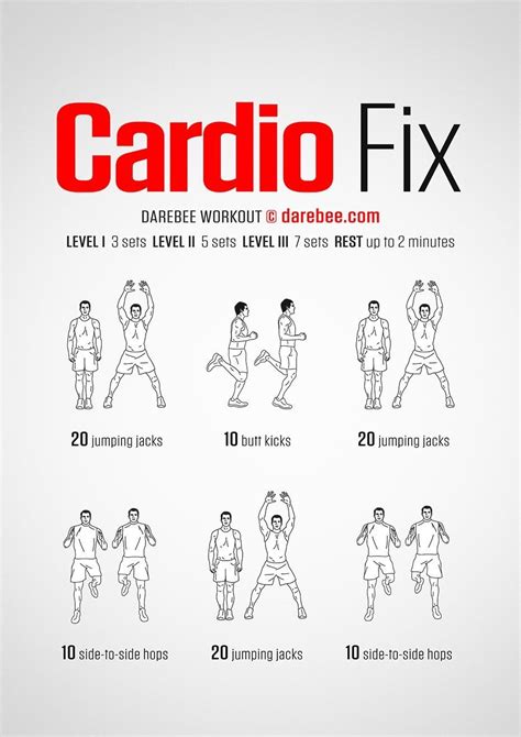 Cardio Fix Workout Infographic Fav Pins Cardio Workout Ultimate
