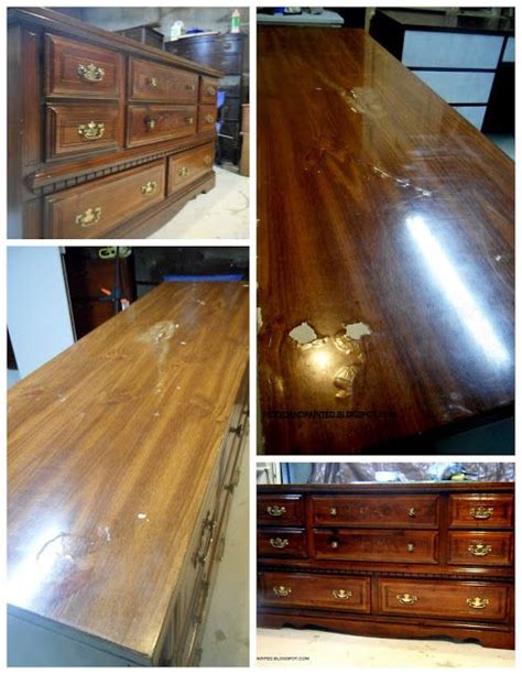 Easy way to make sure your furniture won't what about refinishing a wood veneer table? Refinishing laminate furniture | How-to | Pinterest ...
