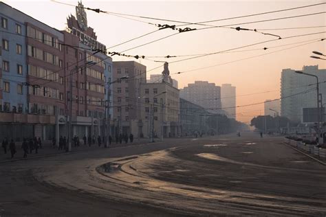 Morning Rushhour Pyongyang North Korea By Christiaan Van Heijst
