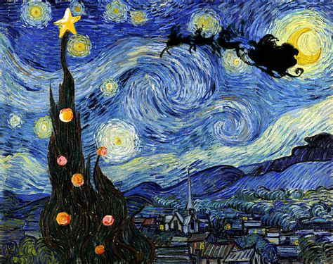 Van Gogh S Christmas Starry Night 2008 By Napinou Modified Artofit