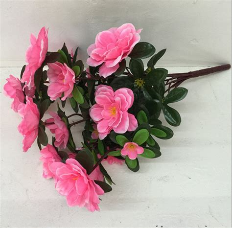 skyseen 5pcs artificial azalea flower fake rhododendron simsii for home decoration pink silk