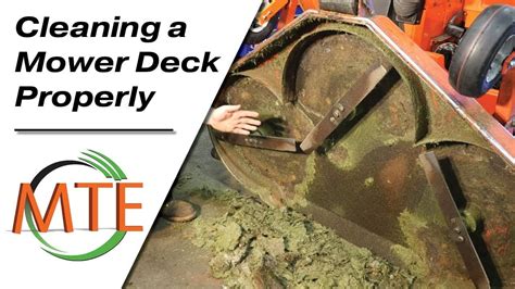 Properly Cleaning The Deck On Your Mower Youtube