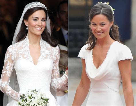 Prince william and fiancée kate middleton are suddenly knee deep in wedding planning. Kate Middleton V Pippa Middleton's weddings | Royal ...