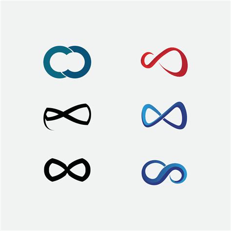 Infinity Design Logo And 8 Icon Vector Sign Creative Logo For