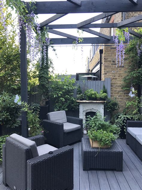 Dark circular sofa patio furniture. my outdoor patio deck area. outdoor living room. bringing ...