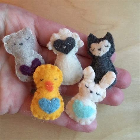 Mini Felt Animals To Sew By Hand These Cute Little Pocket Critters Are