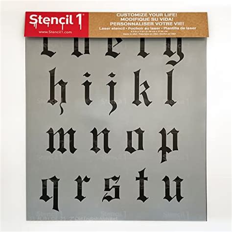 Stencil1 Letter Stencils 2 Old English Calligraphy Letters And Numbers