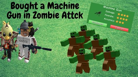 It is faster than the original, and. Buying The Machine Gun (Roblox Zombie Attack) - YouTube