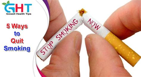 5 ways to quit smoking gowell health tips news today